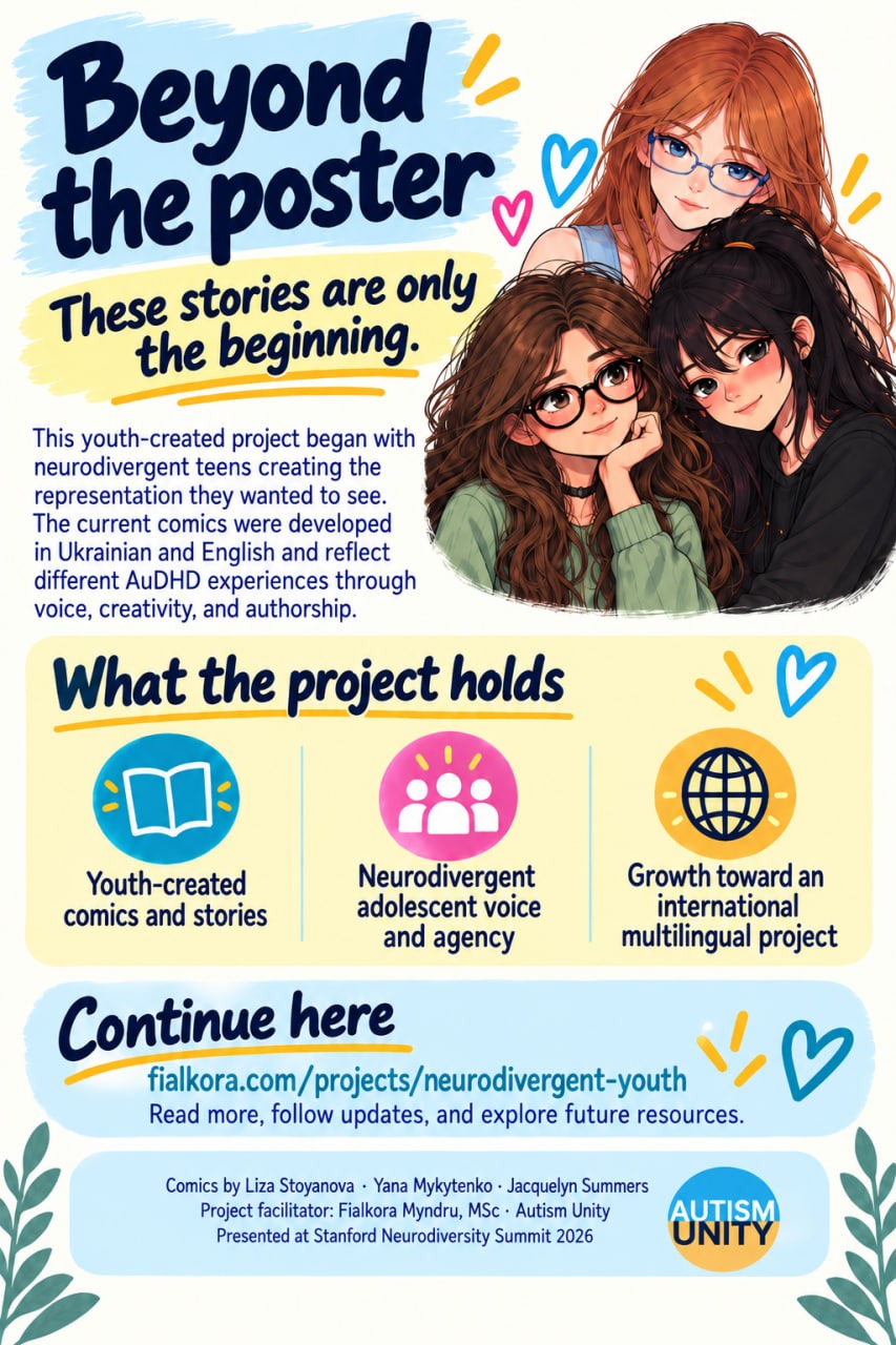 Trying to Be Cool, Learning to Be Me neurodivergent youth comic project